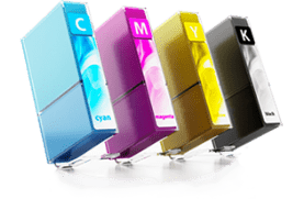 Cartucce di inchiostro CMYK colorate per stampanti, ricambi e consumabili. Cartucce di inchiostro CMYK colorate per stampanti, ricambi e consumabili.